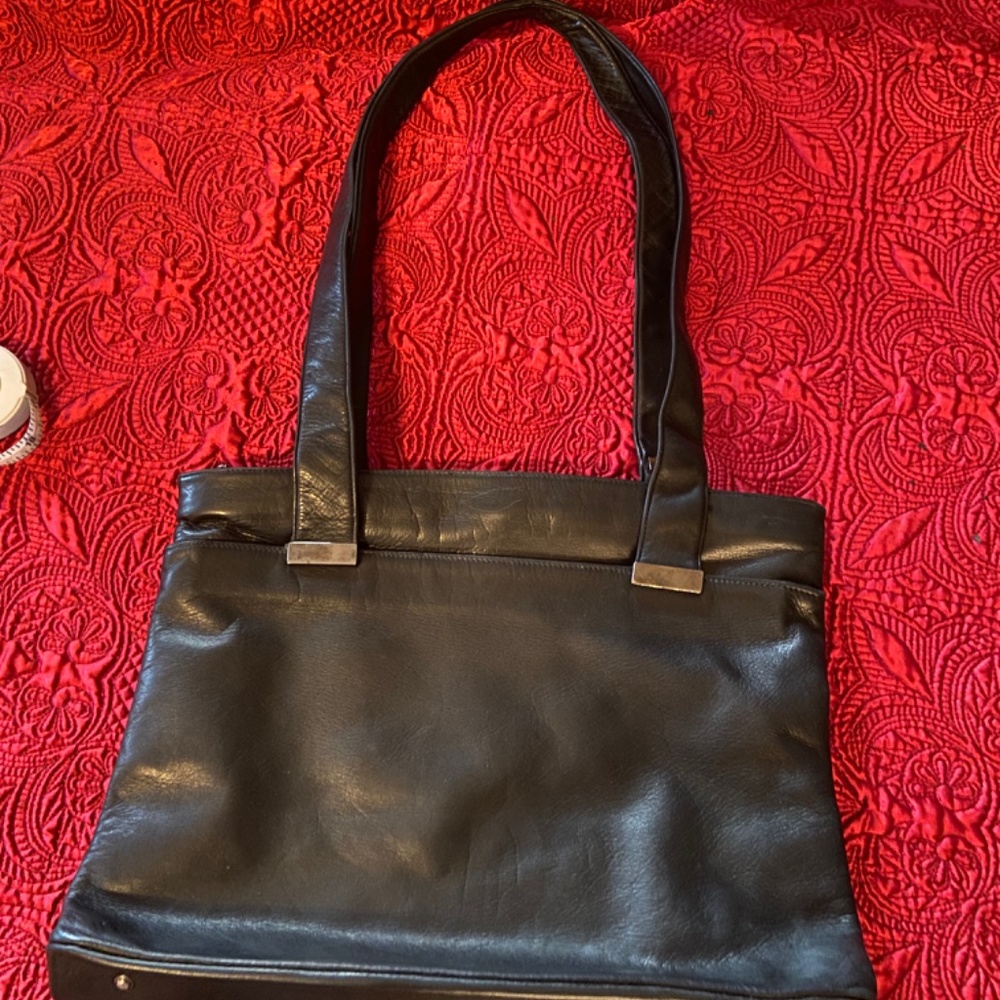 Perlina  genuine top grain leather attaché